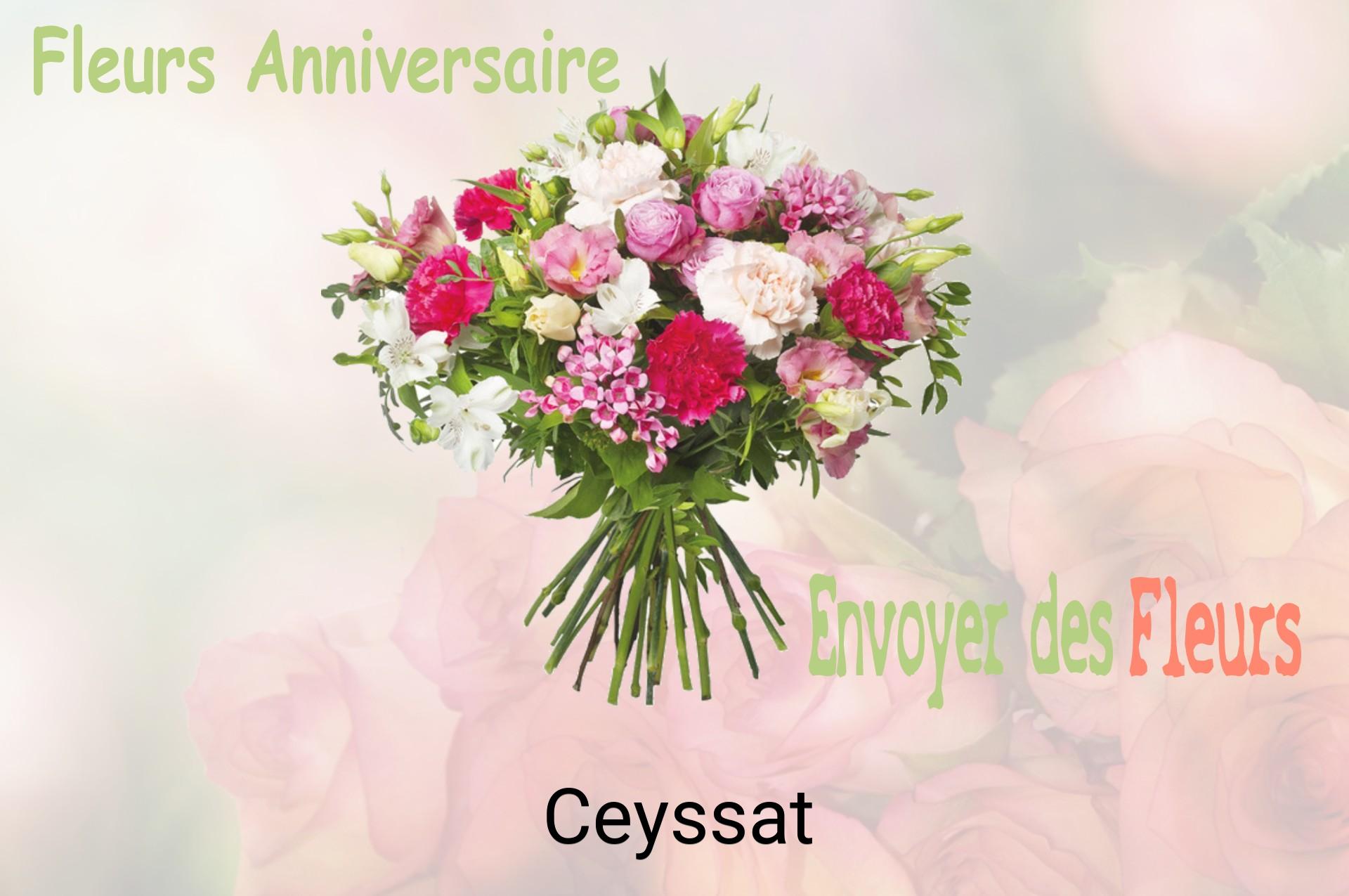 Bouquet de fleurs d’anniversaire livré à Ceyssat